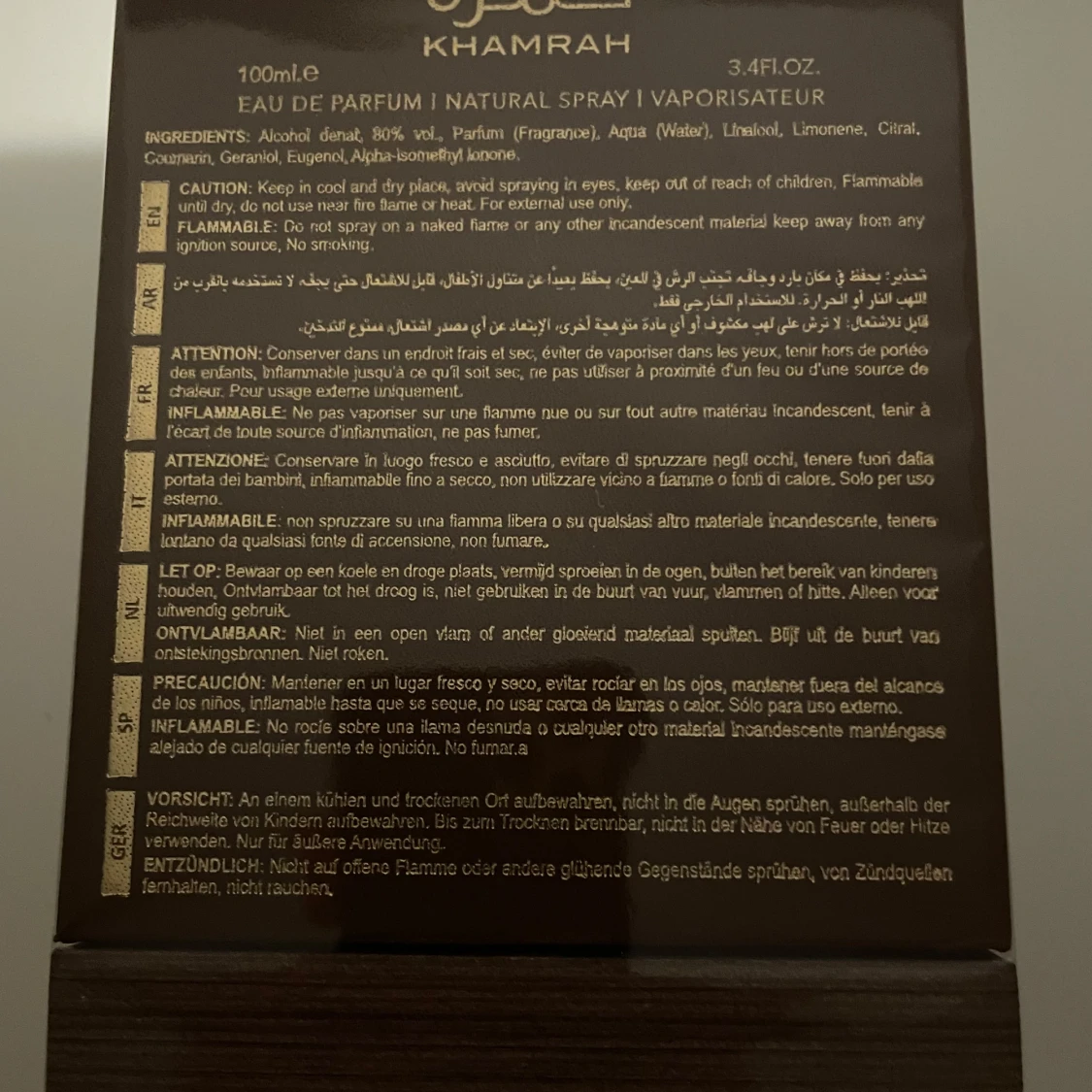 Lattafa Khamrah oöppnad - 90