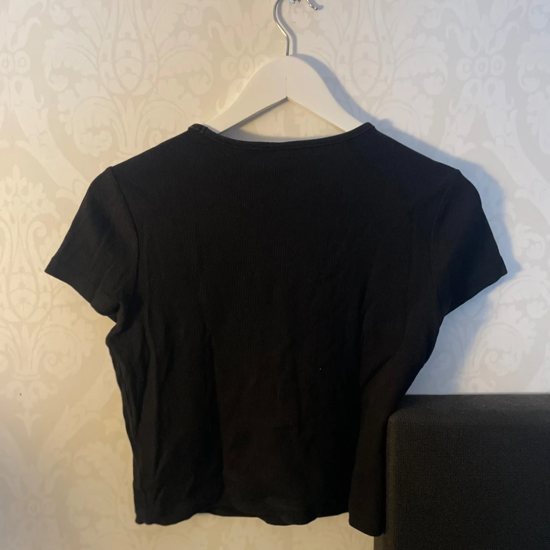 Svart ribbad topp från H&M - 90