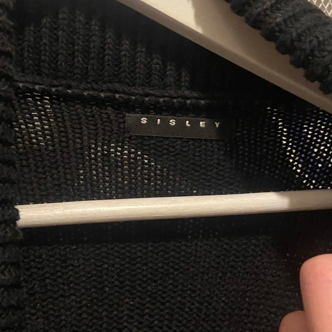 Svart stickad kappa från Sisley - 90