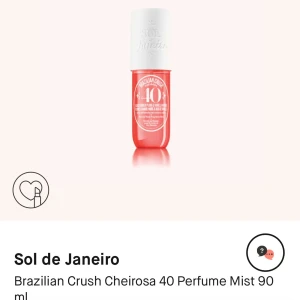 Sol de Janeiro Brazilian Crush Cheirosa 40 Perfume Mist -  doftmist från Sol de Janeiro i 90 ml i doften Cheirosa 40, som kombinerar brasiliansk ambra, plommon och vaniljnoter. Endast använd 2 gånger för att doften inte passar mig. Nypris 299kr