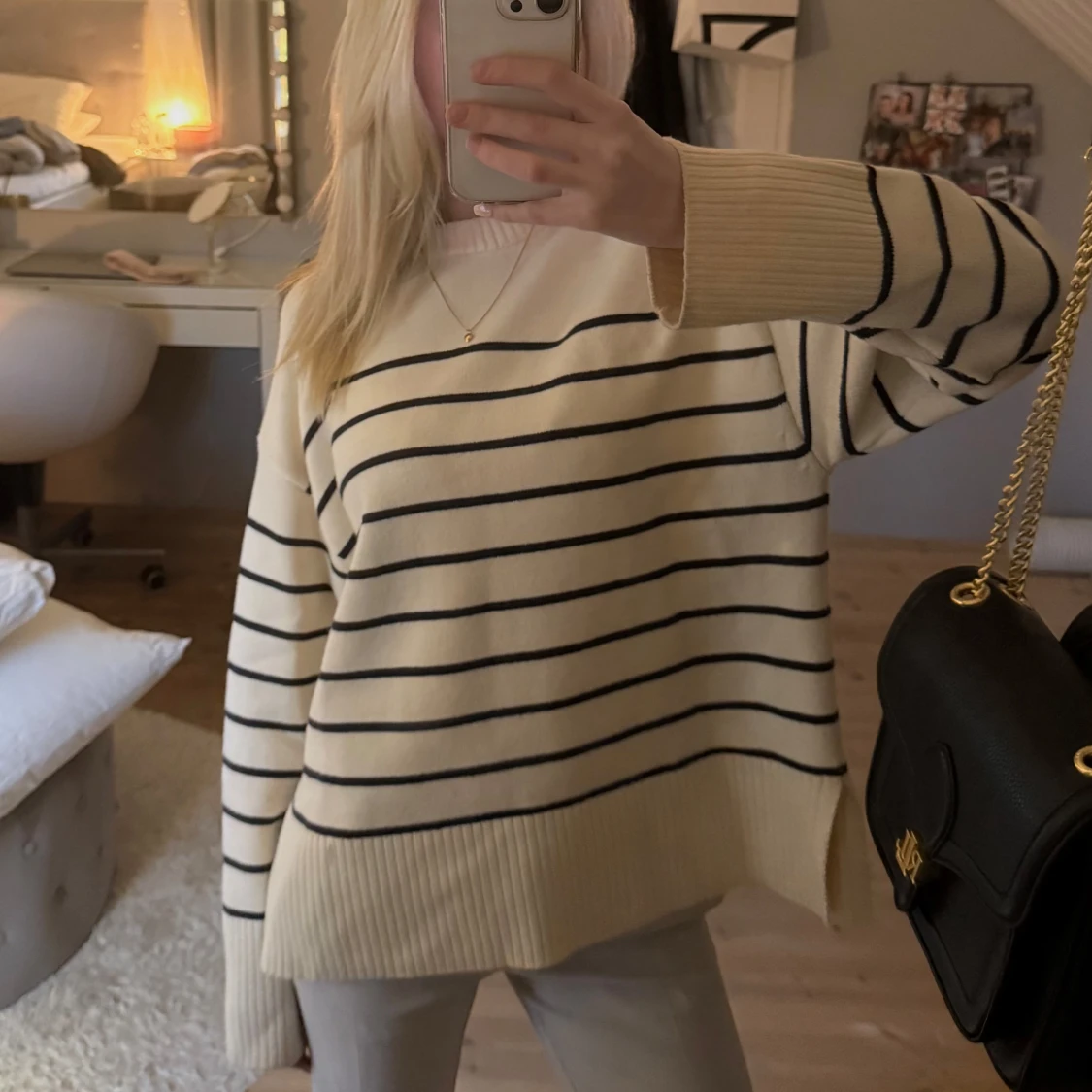 Randig beige tröja från Zara - 90
