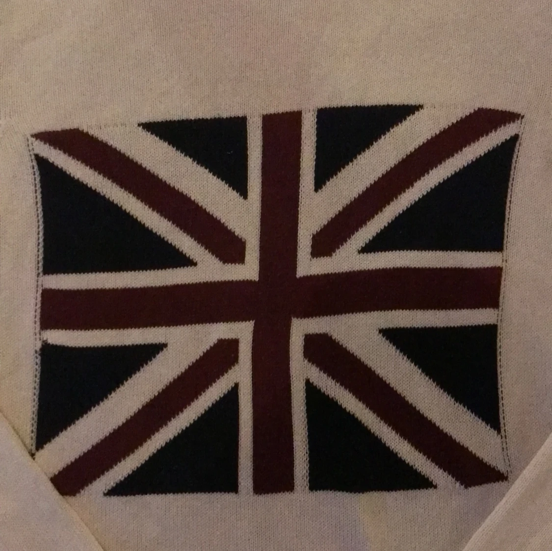 Vit stickad tröja från solid - 1