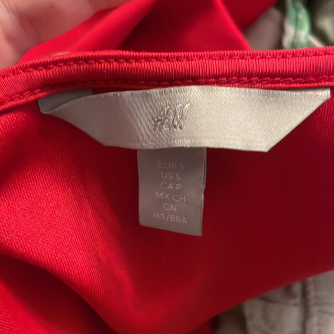 Röd långärmad topp från H&M - 2