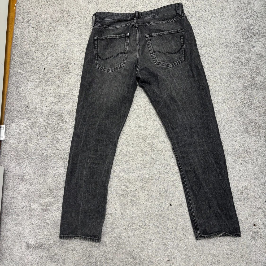 Grå svarta jeansbyxor Loose/Chris - 1