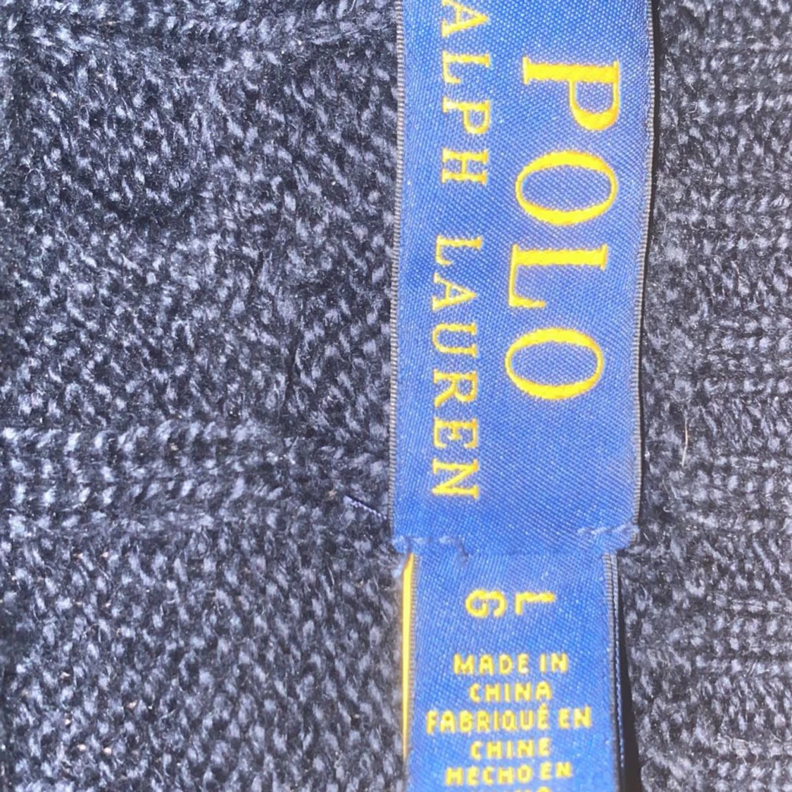 Mörkblå stickad tröja från Ralph Lauren - 1