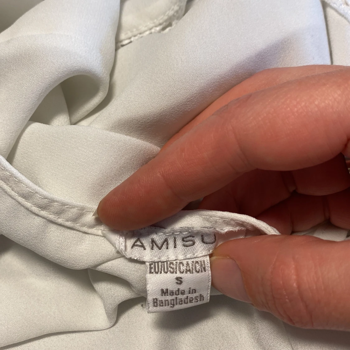 Vit ärmlös topp från Amisu - 91