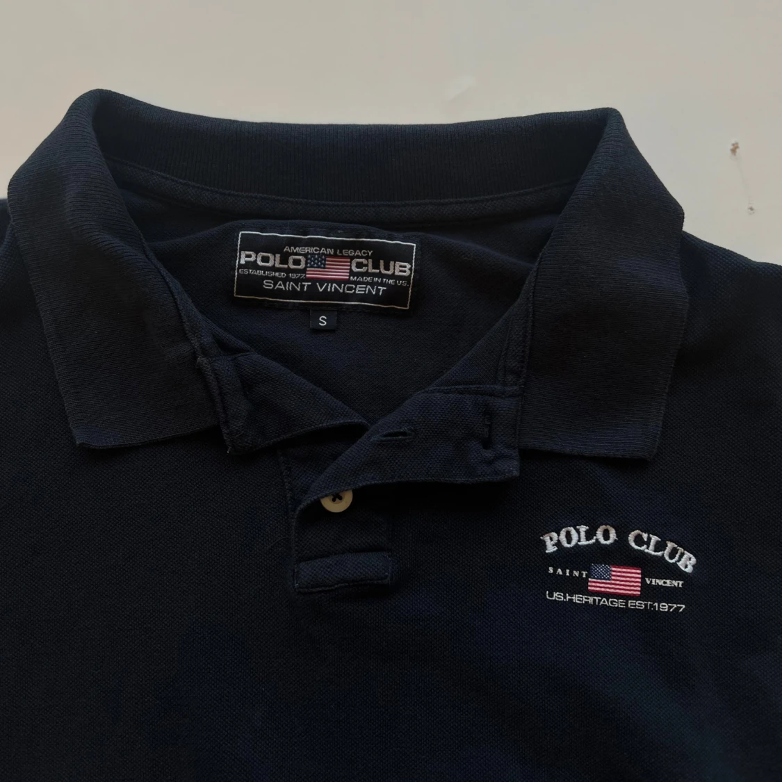 Polo Club marinblå piké t-shirt - 90