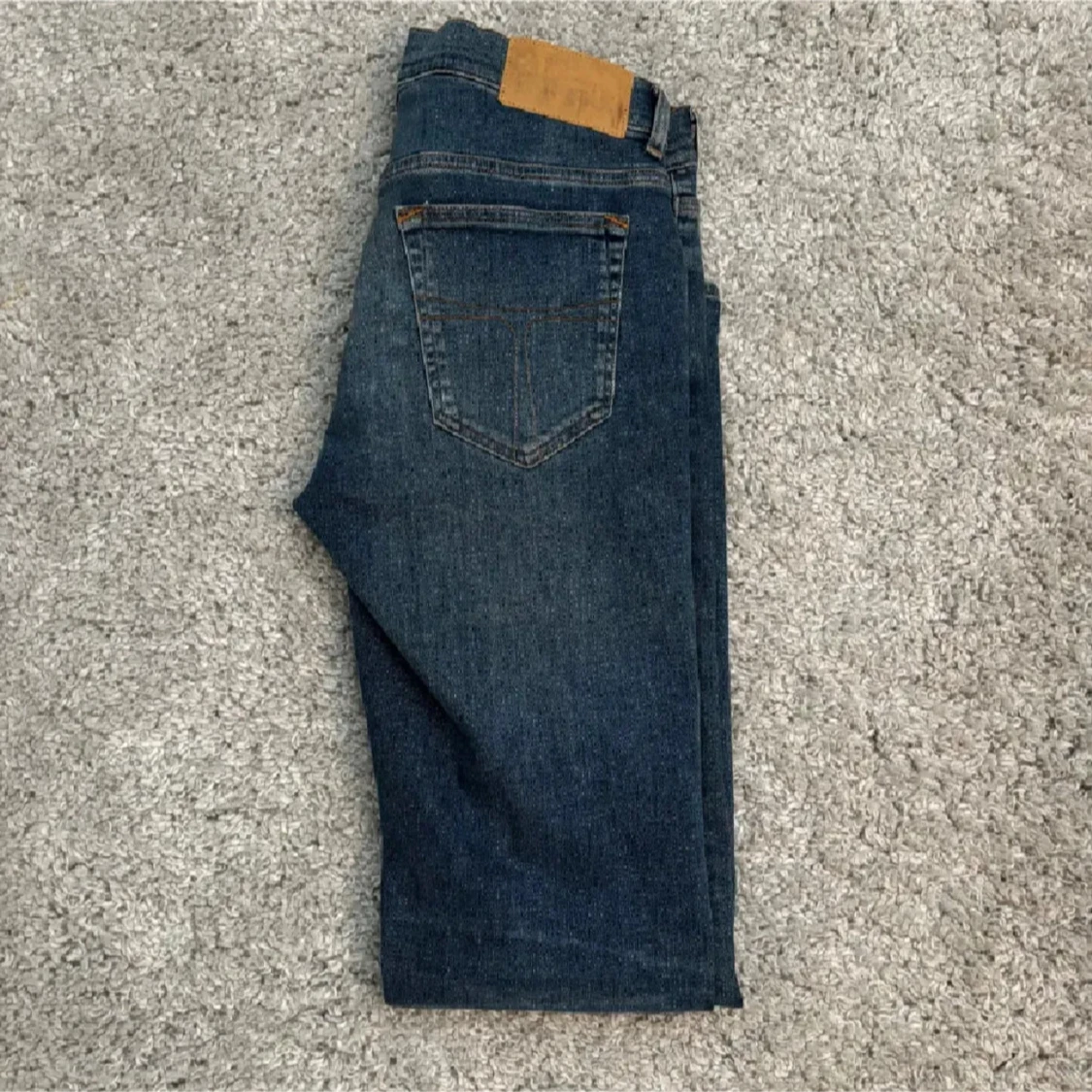 Blå jeansbyxor - 90