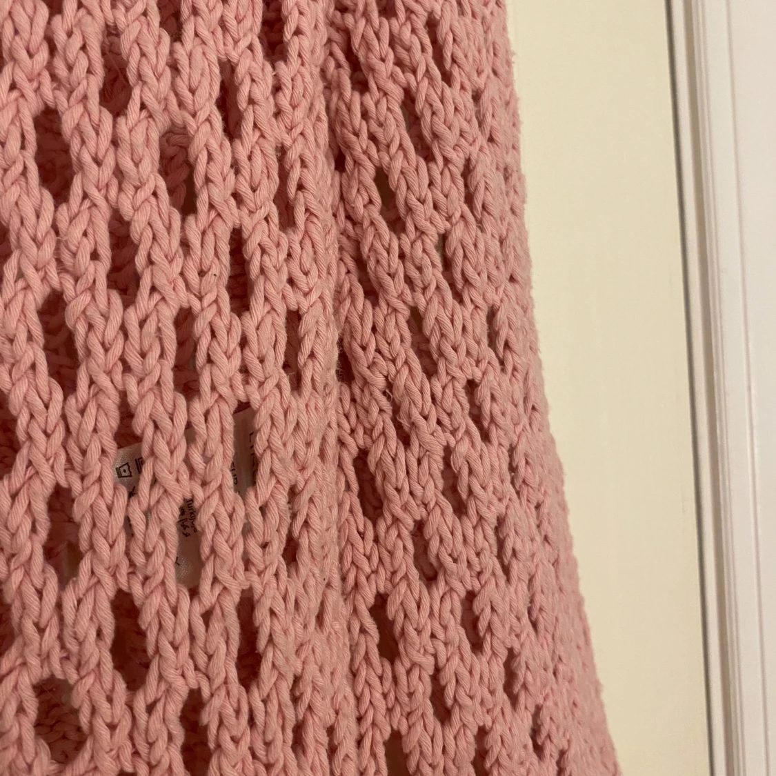 Rosa stickad tröja från Lindex - 90