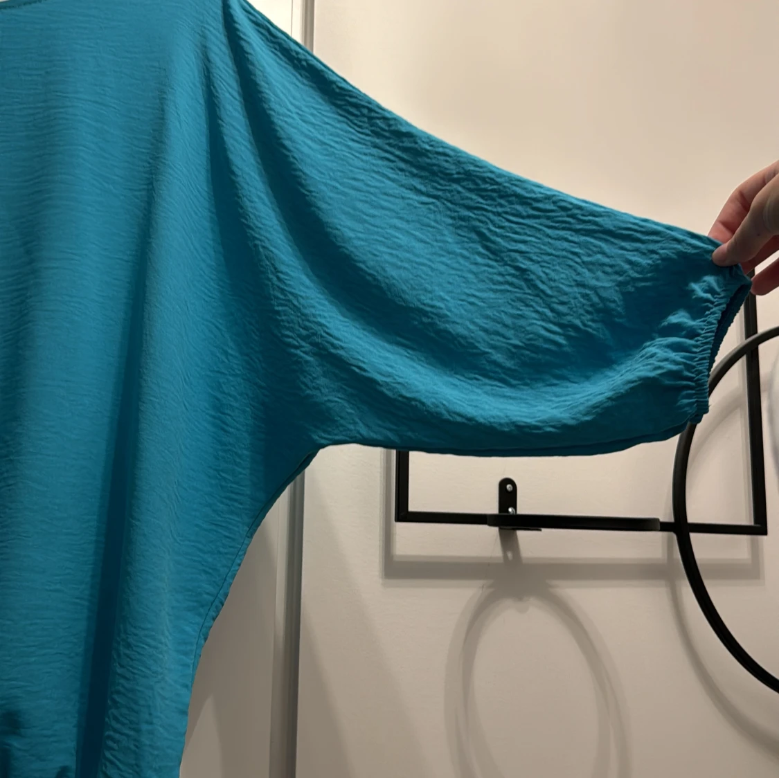 Turkos tröja med trekvartsärm - 90