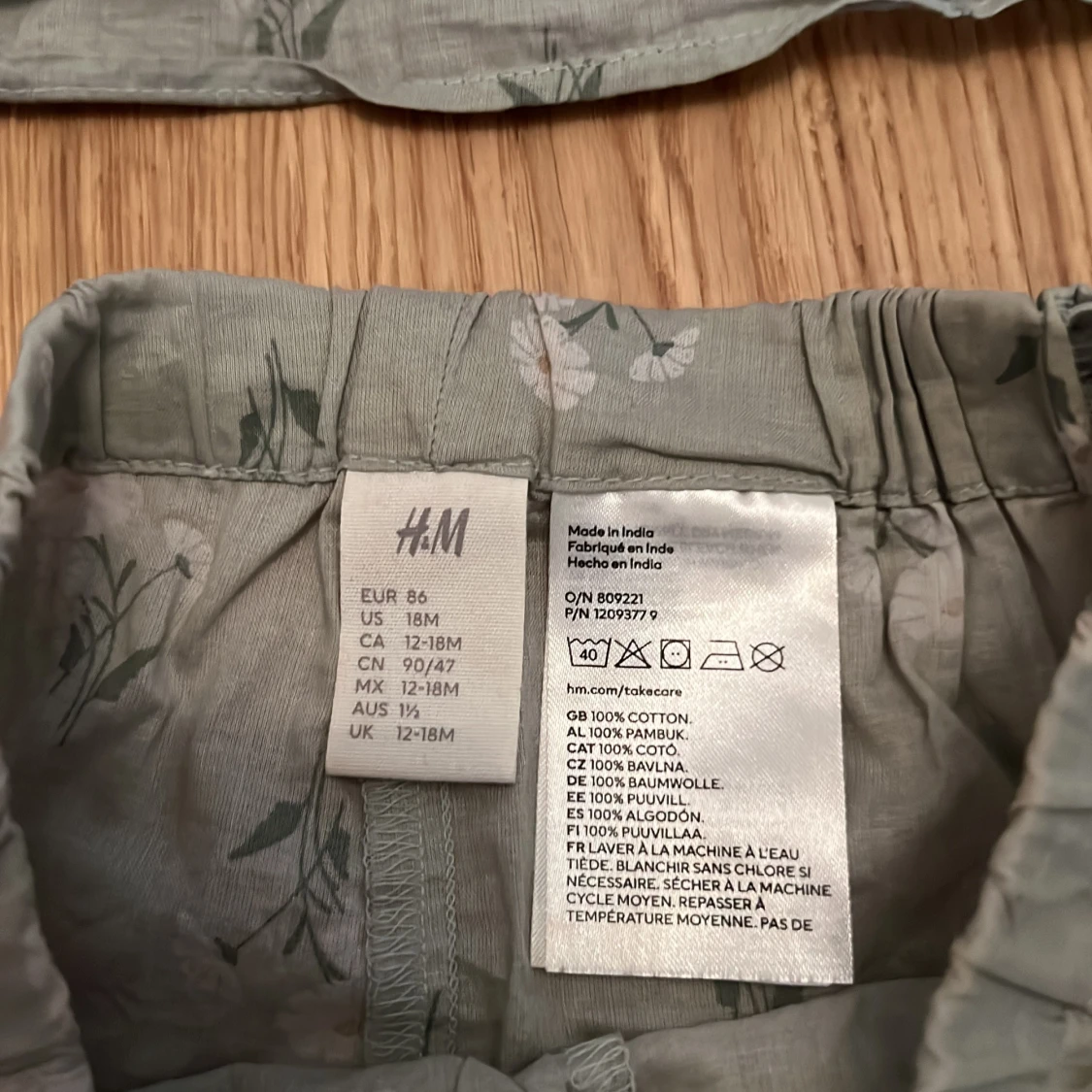 Grön blommigt set från H&M - 91