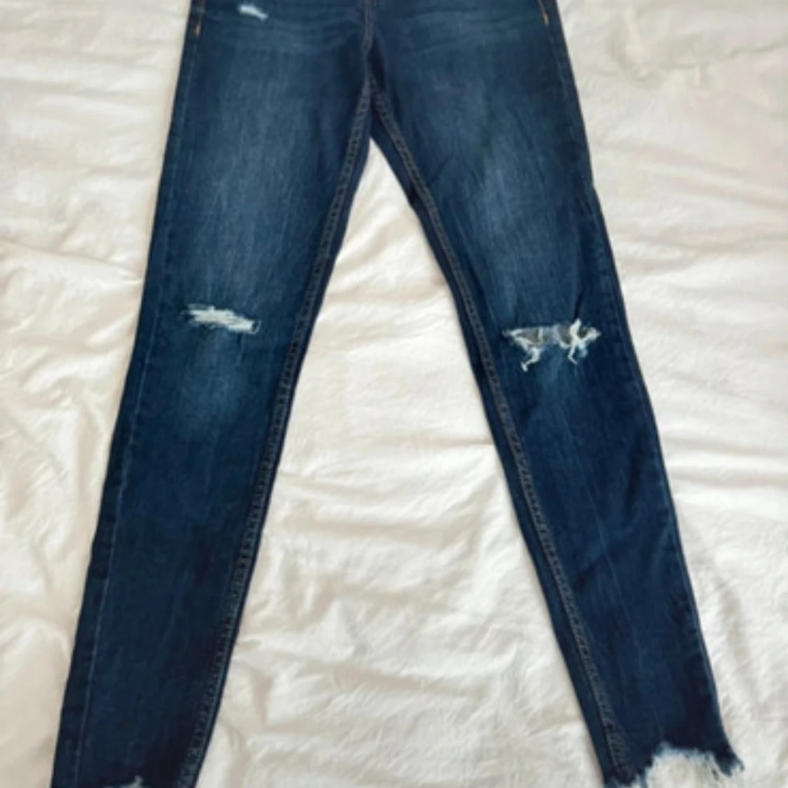 Mörkblå skinny jeans - 91