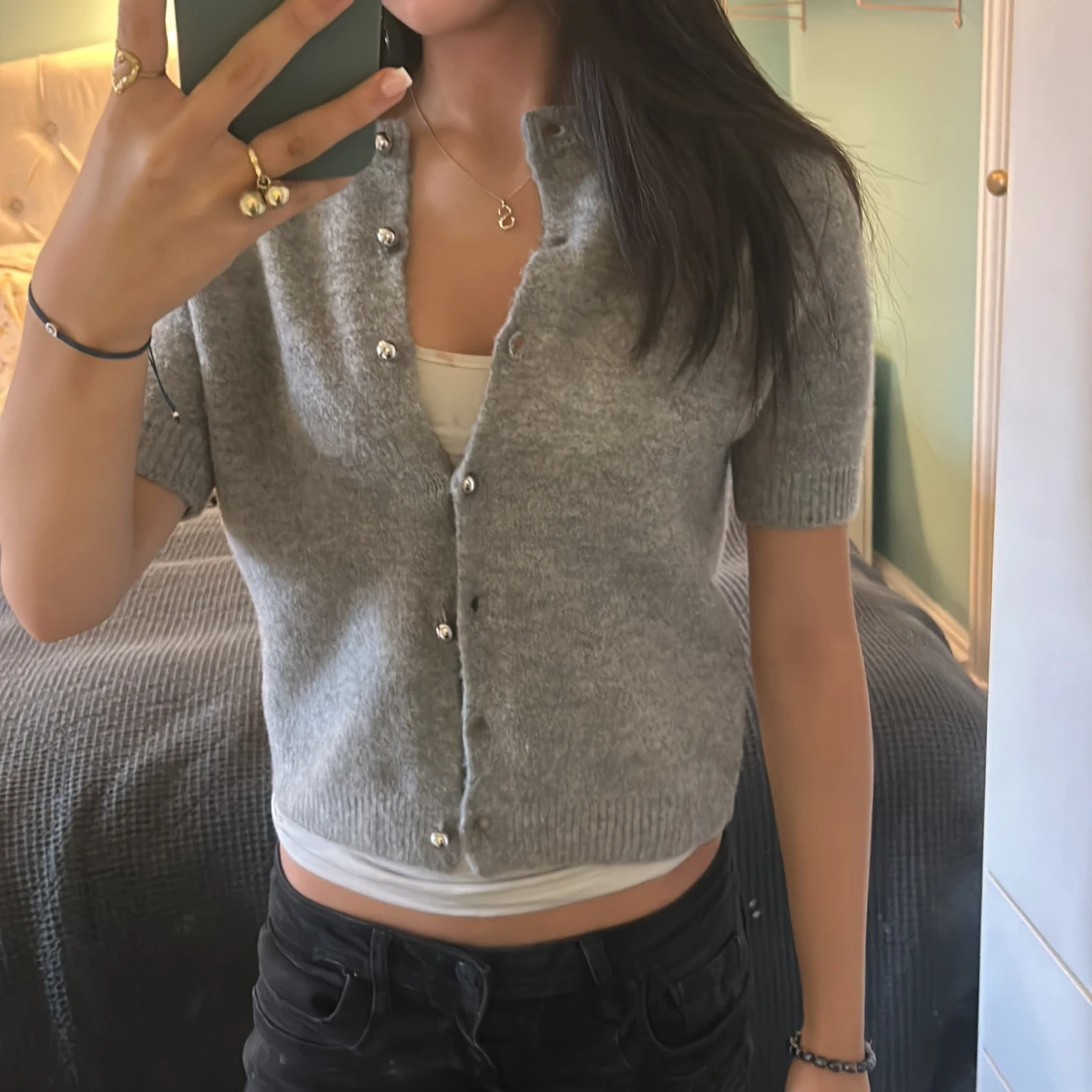 Grå kofta från Zara - 90