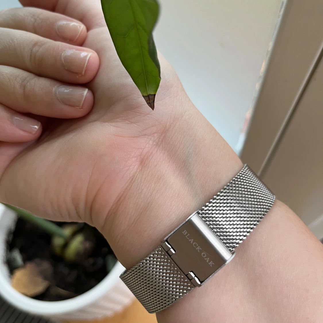 black oak damklocka blå/silver - 91