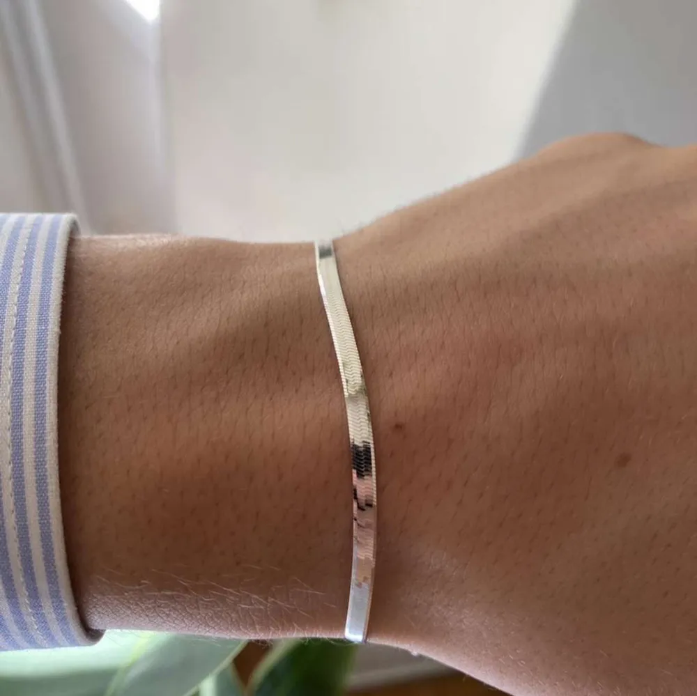 Nytt äkta silverarmband, unisex . Accessoarer.