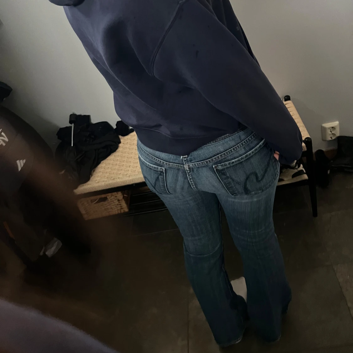 Snygga lågmidjade jeans - 90