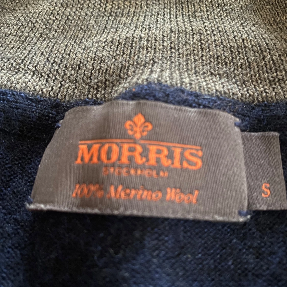 Mörkblå halfzip från Morris - 91