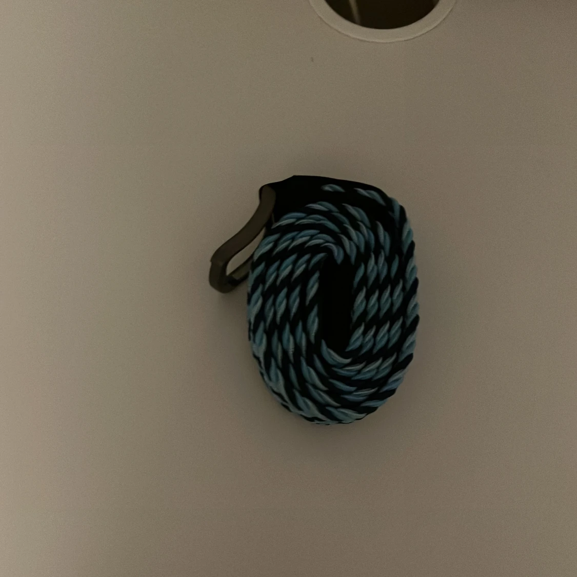 Blått flätat bälte - 92