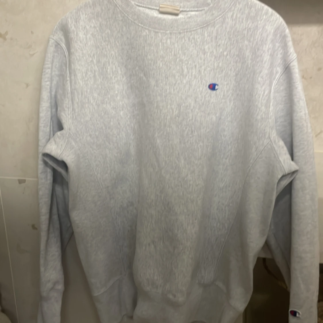 Grå sweatshirt från Champion