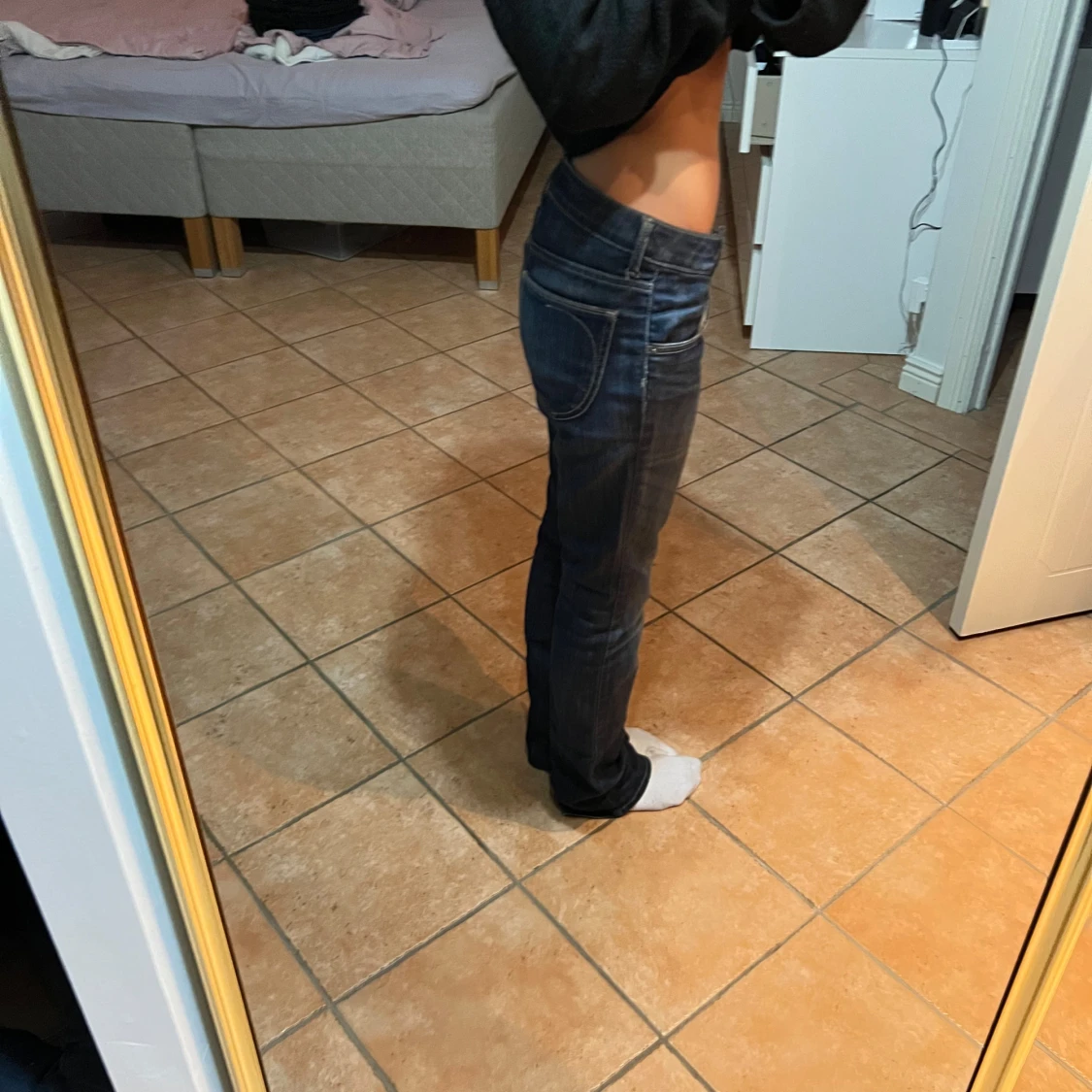 Lågmidjade jeans  - 90