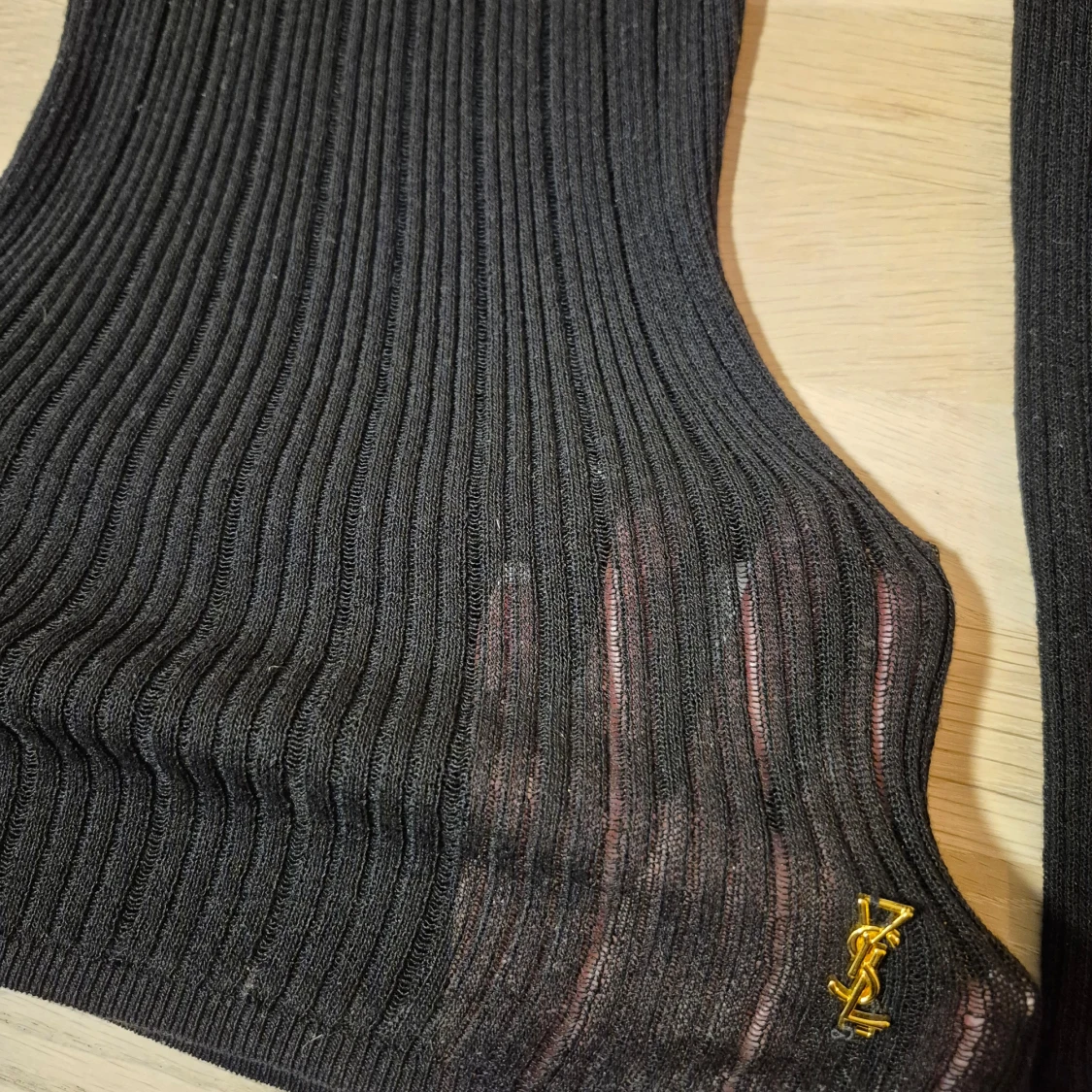 Svart ribbad tröja från YSL - 91