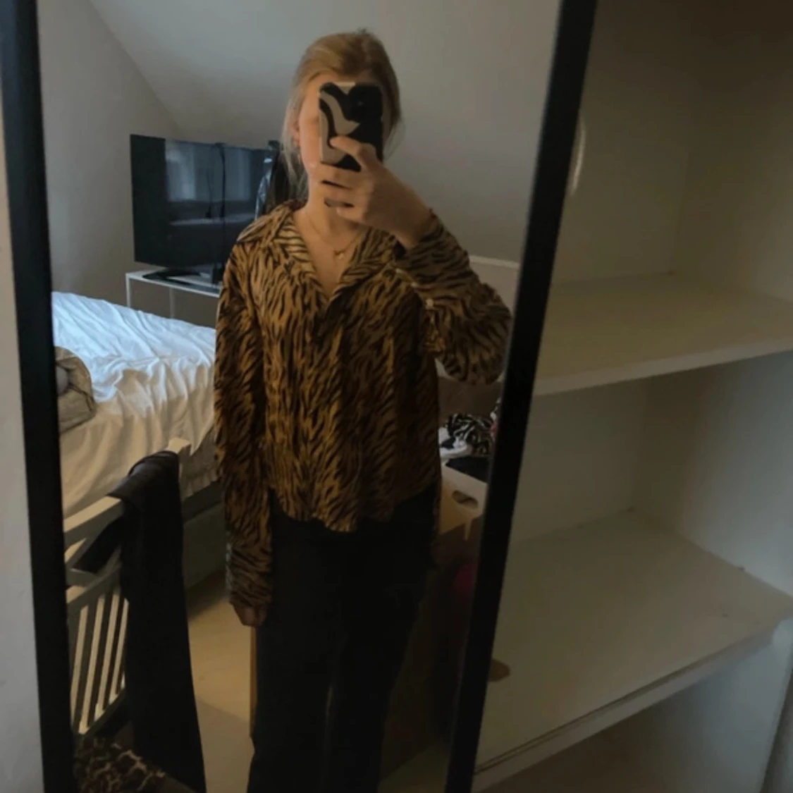 Zebramönstrad skjorta - 90