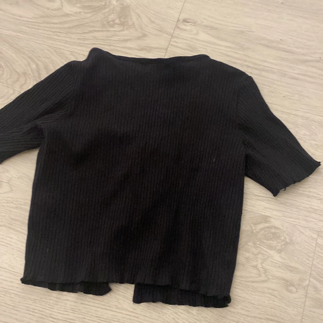 Svart ribbad kofta från Lindex - 90