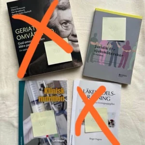 Kurslitteratur sjuksköterske/läkarprogrammet - PRISERNA PÅ BILDERNA GÄLLER EJ!  Skriv till mig för mer information om pris, ISBN, uppslag, skick eller fler bilder ☀️