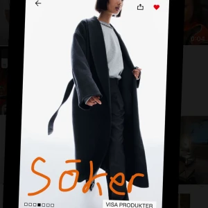 Söker denna kappa från hm - Storlek xs eller s  Hör av er om ni är intresserade av att sälja, kan komma med bra bud