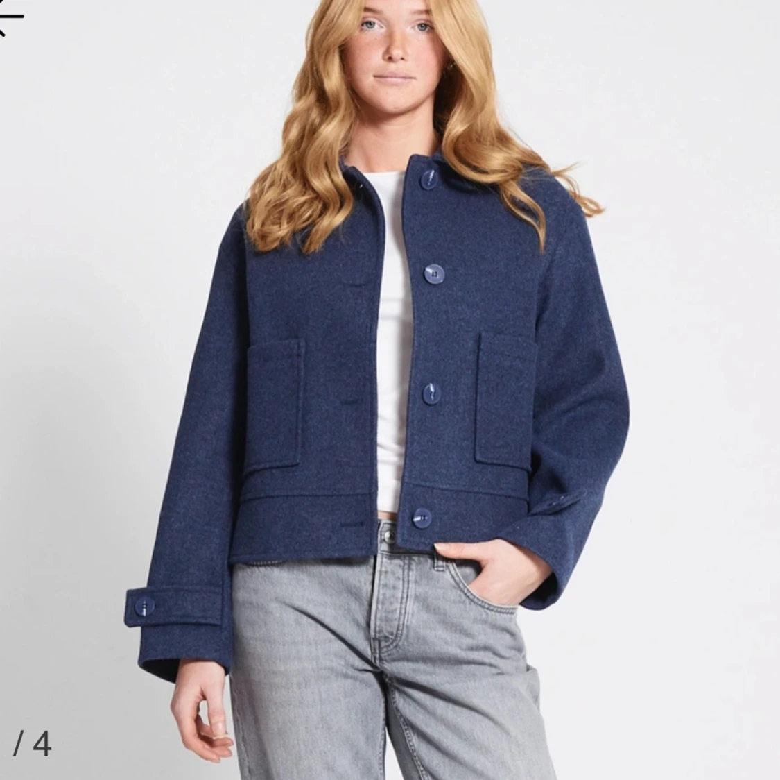 Mörkblå kappa - 90