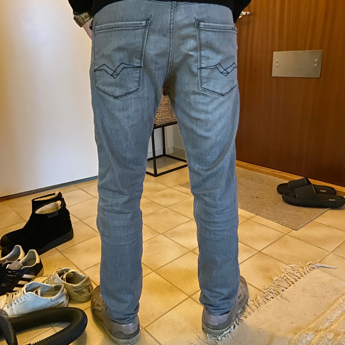 Grå Replay anbass jeans - 90