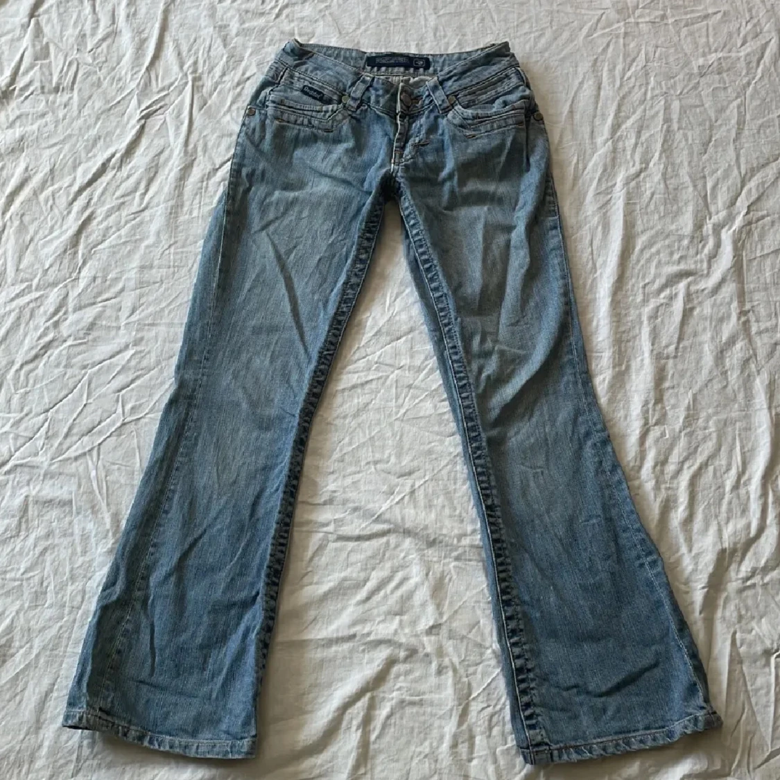 Blå bootcut jeans - 91