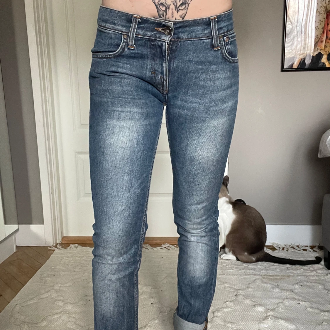 Blå jeans tiger of sweden