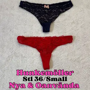 Jättefina trosor paketpris i storlek 36/Small ifrån Hunkemöller. Helt nya och oanvända. 💕Snabb leverans. 🚚 Skriv jättegärna ett omdöme efteråt. 🥰