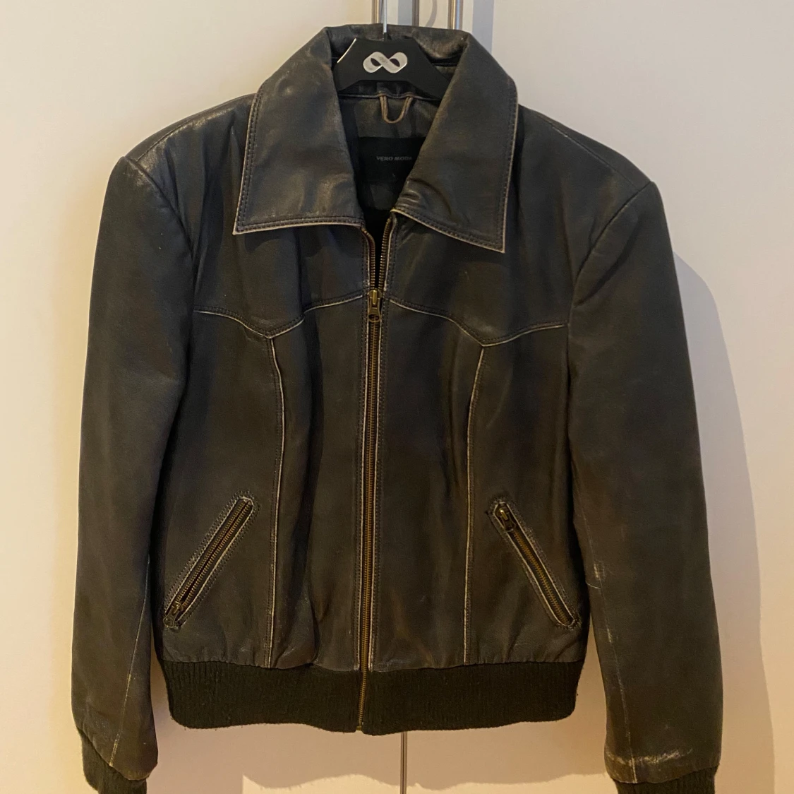 Svart skinnjacka från Vero Moda