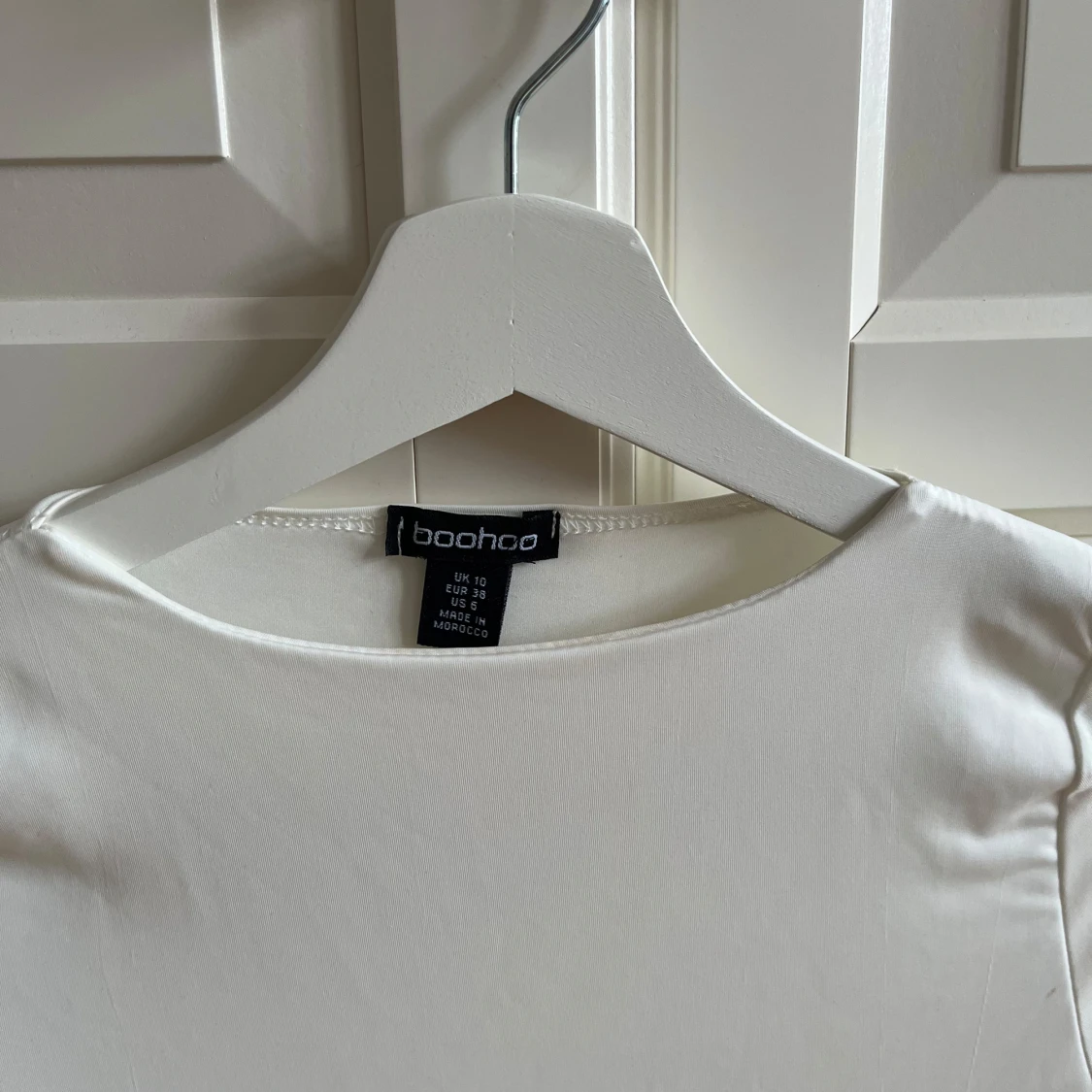 Vit långärmad body - 2