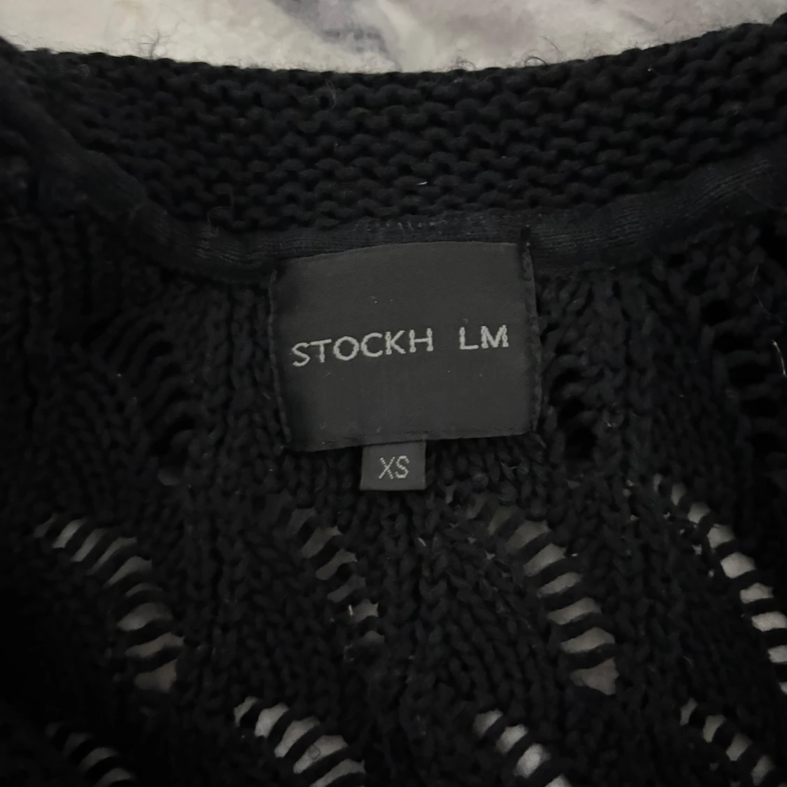 Svart stickad kofta från Stockh LM - 91