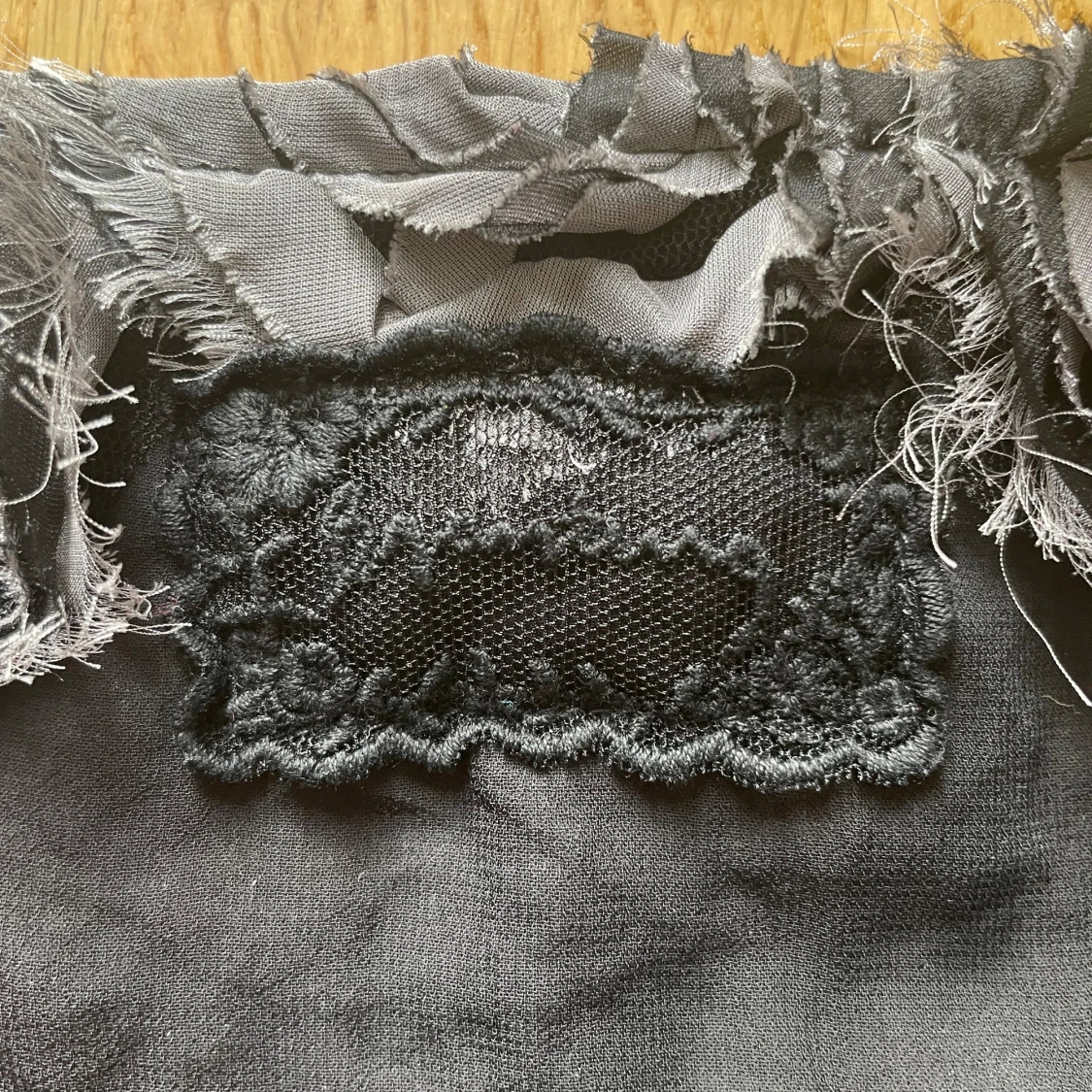 Svart långärmad topp  - 91