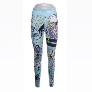 Pop stronger tights  - Säljer ett par långa stronger tihgts blåa med mönster som på bilden. Säljer pga att dem är för stora för mig. Pris kan diskuteras, köparen står för frakten. 💞