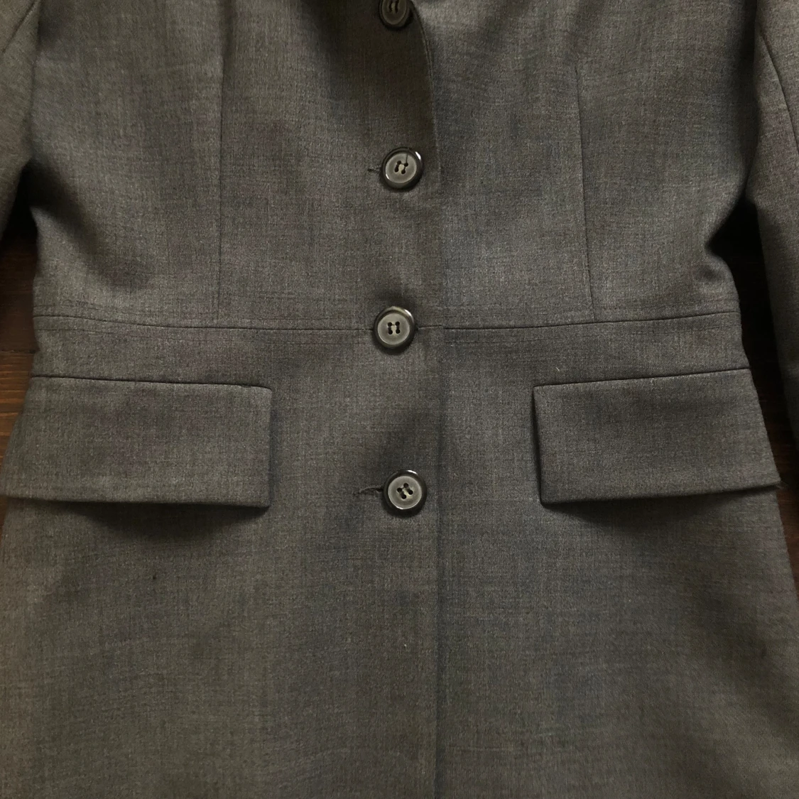 Grå mellanlång kavaj/jacka - 90