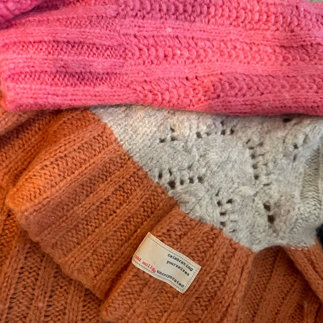 Odd Molly- Färgglad stickad tröja med hjärtmönster - 93