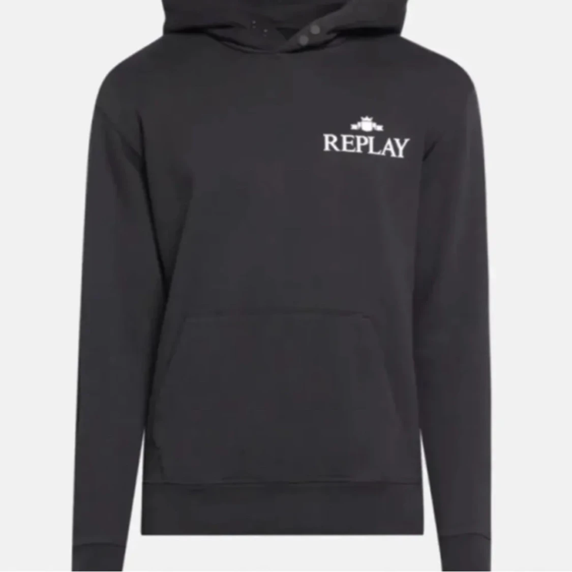 Svart hoodie från Replay