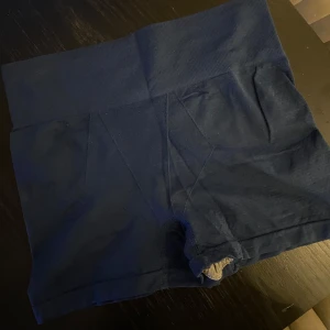Gym shorts - Blå gym shorts från shein. Passar xs/s. Väldigt stretchiga och mjuka. Aldrig använda då de inte passade mig. 