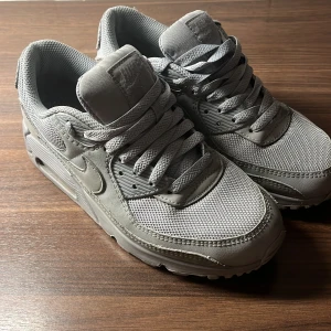Gråa nike air max skor - Väldigt sällsynt färg, knappt använda då dom är för små. Nypris ca -:1800kr Inga defekter. pris kan diskuteras 