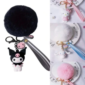 Kawaii nyckel accessoarer -  Nyckelaccessoarer med både nyckel hållare samt figure och pälsboll Bandet ingår också  Styckpris : 60kr Packetet pris för alla : 240kr  Skriv vid intresse ✔️
