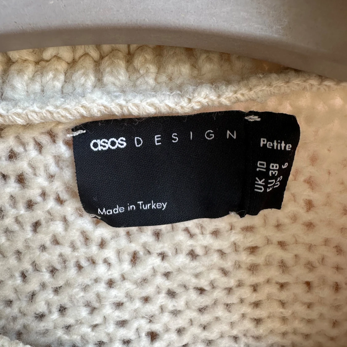 Puffärm stickad tröja - 92