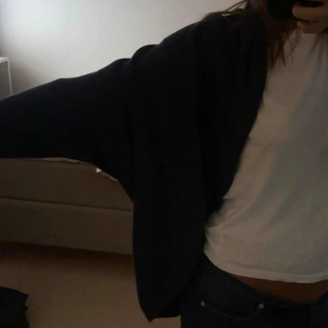 Marinblå kofta - 91