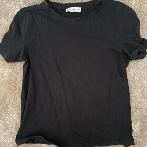 Svart t-shirt från MNG - Säljer en klassisk svart t-shirt från MNG. Den är kortärmad och perfekt för vardagsbruk. T-shirten har en enkel och stilren design, vilket gör den lätt att matcha med olika outfits.