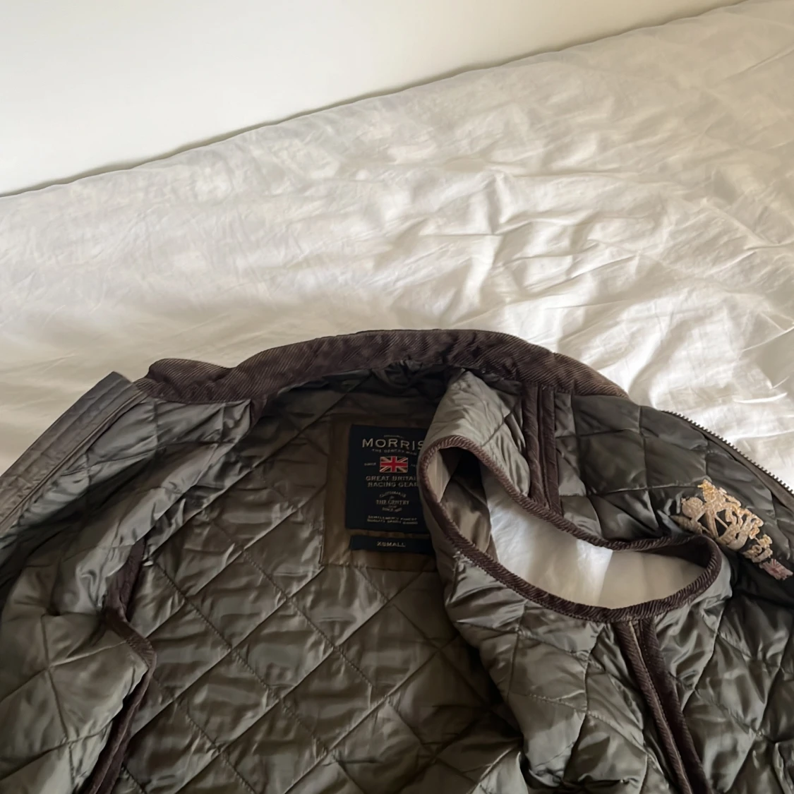 Quiltad väst från Morris
