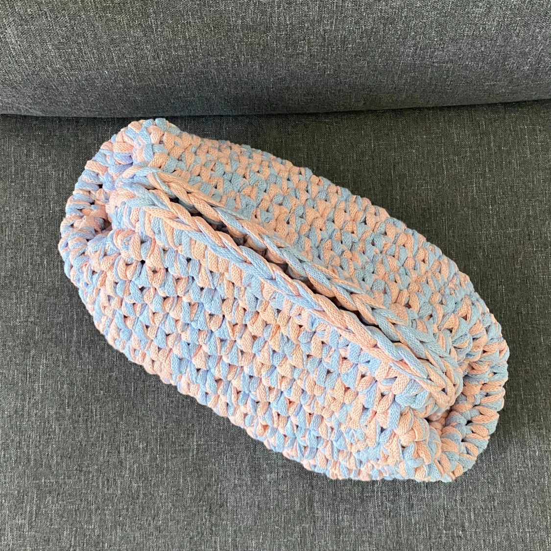 Rosa/blå clutch - 90